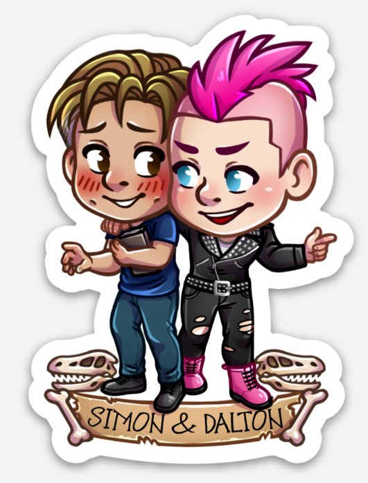 Dalton & Simon Sticker