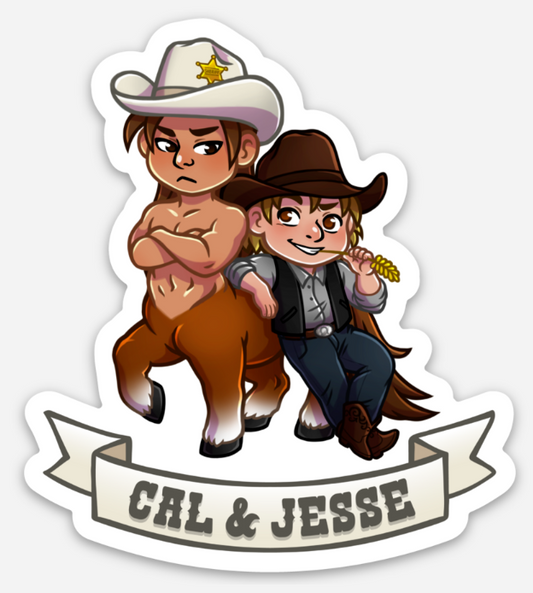 Cal & Jesse Sticker